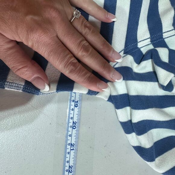 Abercrombie Y2K Striped Double Zipper Zip Up Hoodie Hooded Sweatshirt Size L - Picture 10 of 11